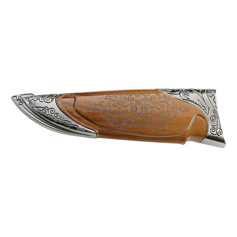 Cjh G&uuml;rtelmesser, Aisi 420 Stahl, Rostfrei, Damast&auml;tzung