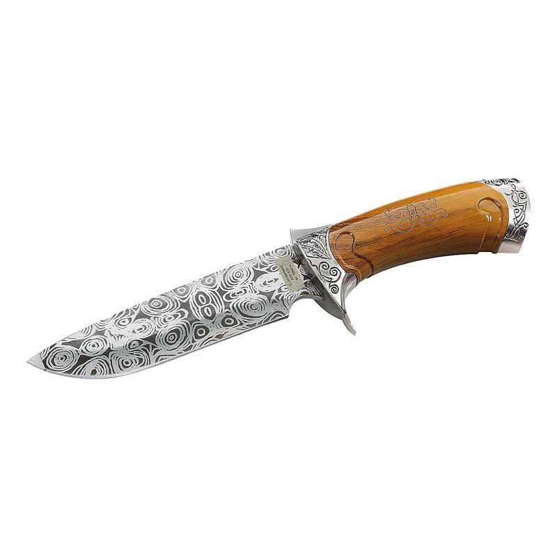 Cjh G&uuml;rtelmesser, Aisi 420 Stahl, Rostfrei, Damast&auml;tzung