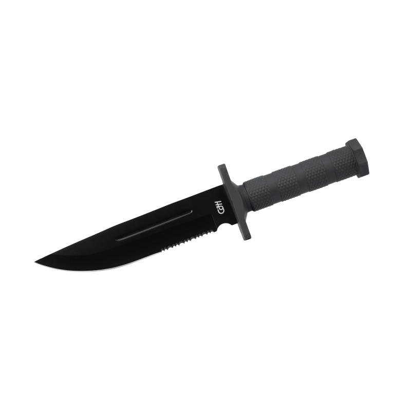 Cjh G&uuml;rtelmesser, Aisi 420 Stahl, Rostfrei, Parierelement, Kunststoff-Scheide