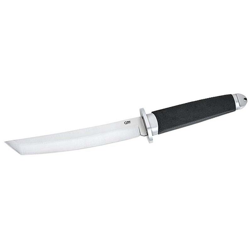 Cjh G&uuml;rtelmesser, Aisi 420 Stahl, Rostfrei, Tanto-Klinge, 4,5 Mm R&uuml;ckenst&auml;rke, Edelstahlkn., Scheide