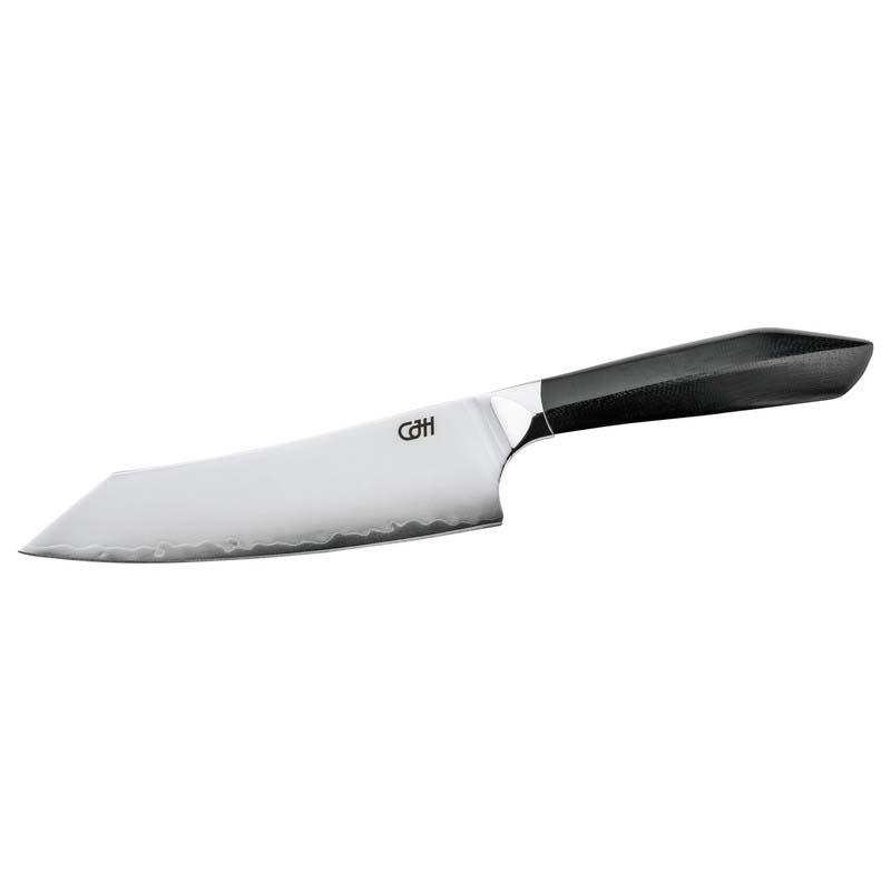 Cjh Kiritsuke-Messer Klein, 3-Lagen Stahl Jap. Aus-10 Stahl, 60&plusmn;2 Hrc, G10, Geschenkverp.