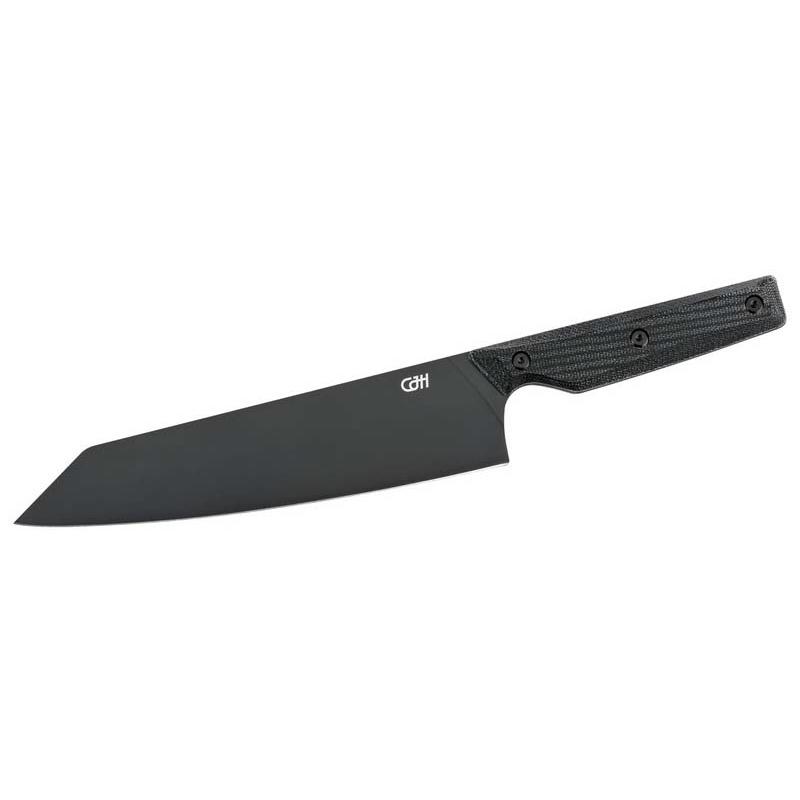 Cjh Kiritsuke-Messer, Vg-10 Stahl, Black Titan, 60&plusmn;2 Hrc, Schwarz, Geschenkverp.