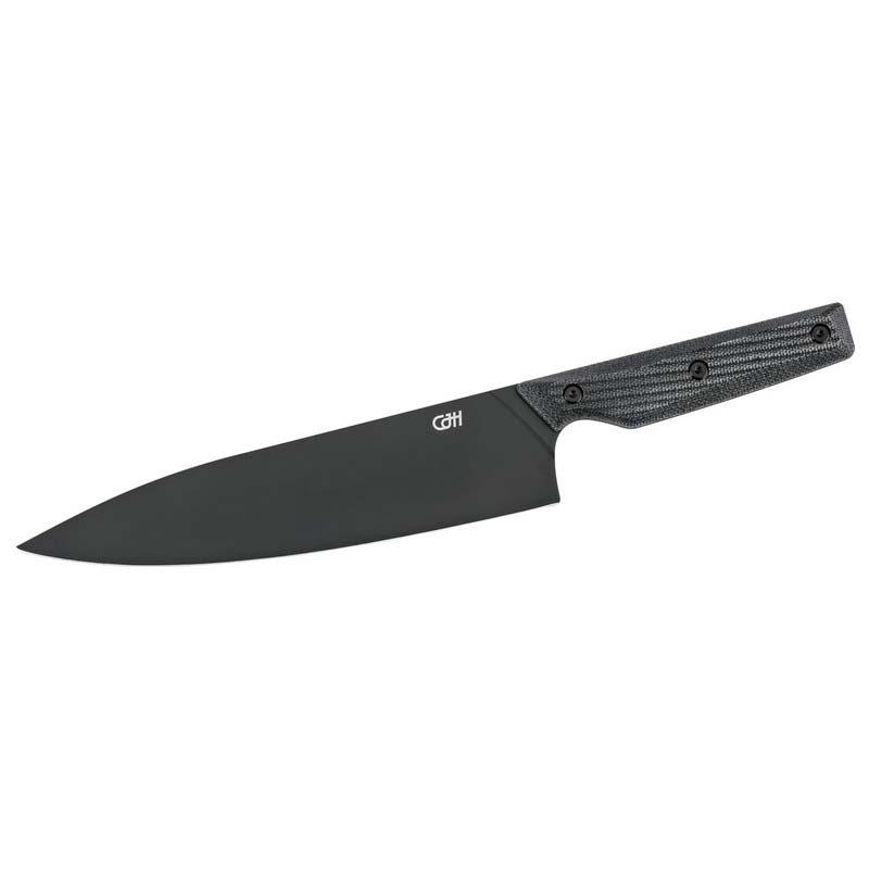 Cjh Kochmesser, Vg-10 Stahl, Black Titan, 60&plusmn;2 Hrc, Schwarze Geschenkverp.