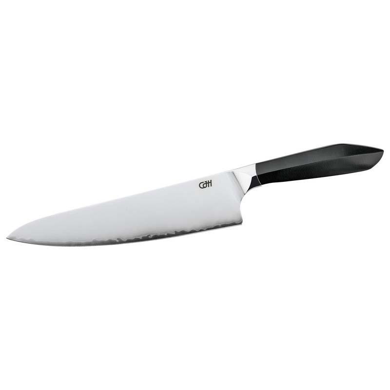 Cjh Kochmesser Gro&szlig;, 3-Lagen Stahl Jap. Aus-10 Stahl, 60&plusmn;2 Hrc, G10, Geschenkverp.