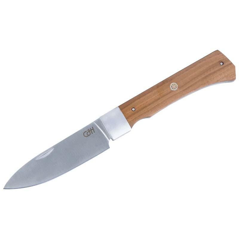 Cjh Outdoor Chefmesser, Taschenmesser, 1.4116-Stahl, Rostfrei, Slipjoint, Walnuss, Edelstahl