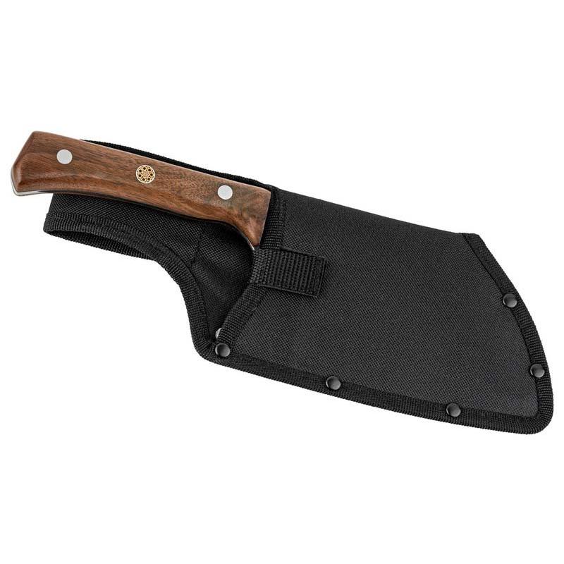 Cjh Outdoor Koch- Und Hackmesser, 1.4116-Stahl, Rostfrei, Ft, Schmiedeoptik, Walnuss, Nylon
