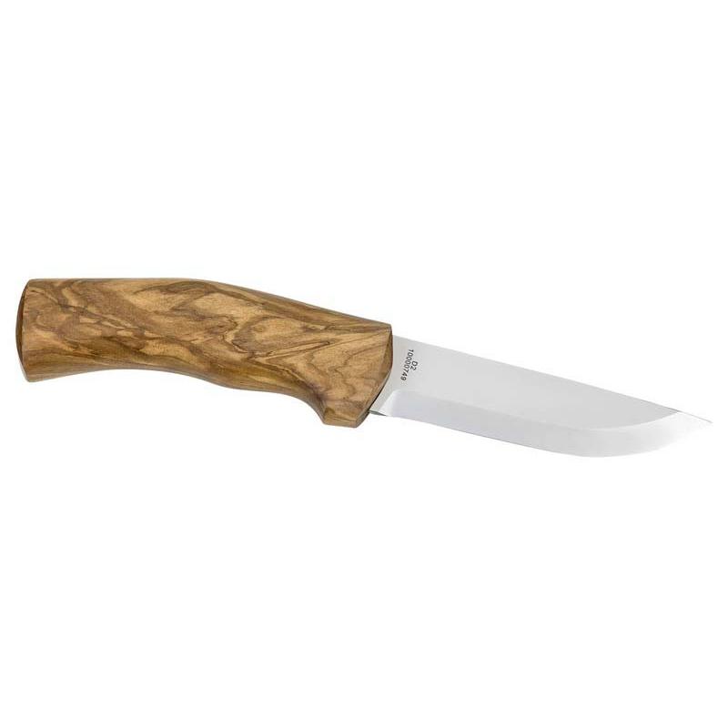 Cjh Outdoormesser, D2 Stahl, Rostfrei, Olivenholz-Griff, Lederscheide