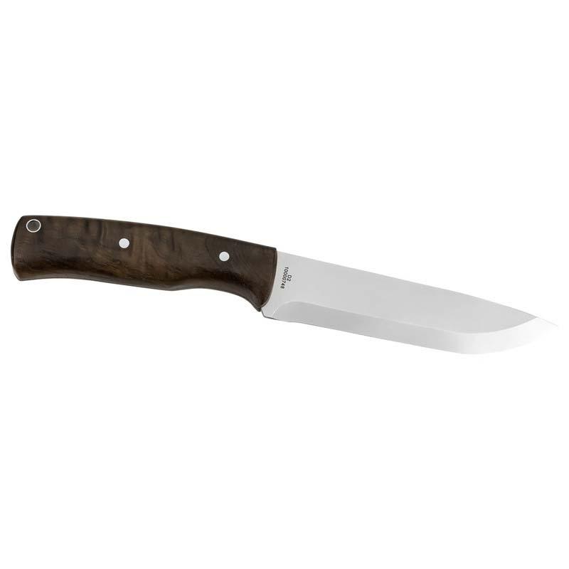 Cjh Outdoormesser, D2 Stahl, Full Tang Konstruktion, Rostfrei, Walnuss, Leder