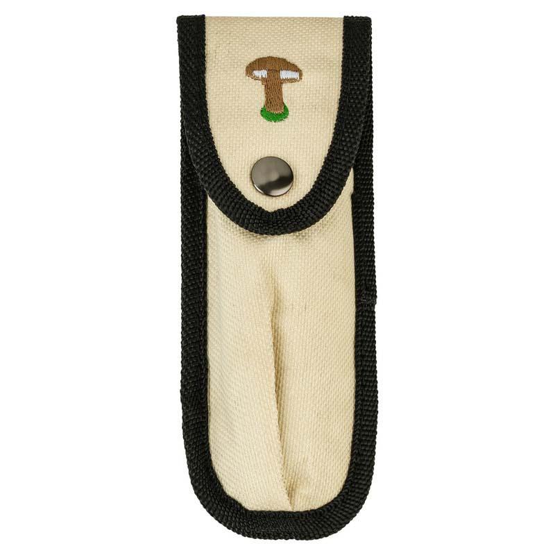 Cjh Pilzmesser, Aisi 420 Stahl, Rostfrei, Palisanderholz-Griff, Mit B&uuml;rste, Nylon-Etui