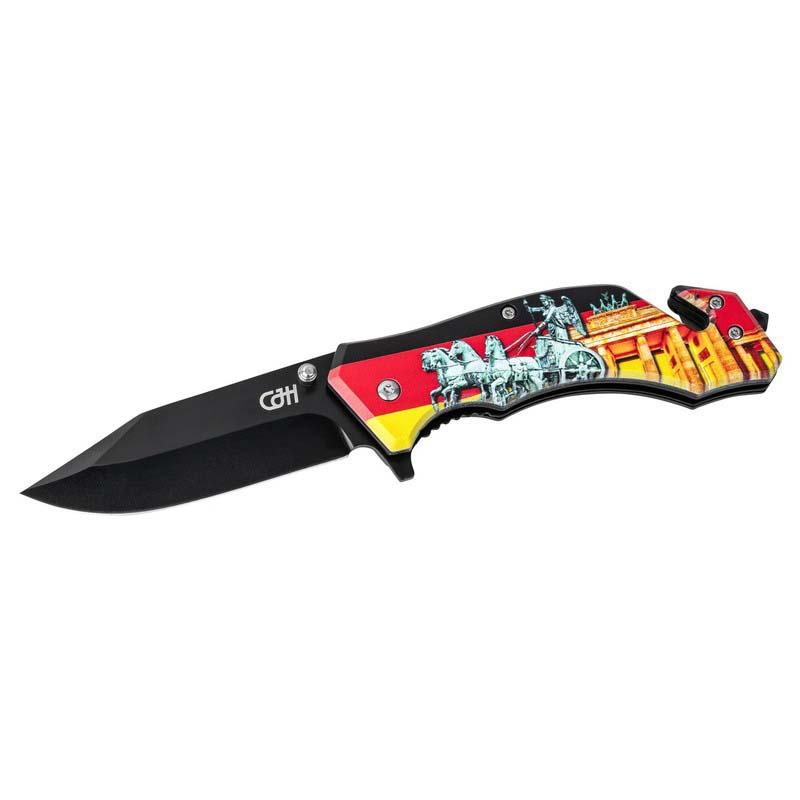 Cjh Rettungsmesser, Aisi 420 Stahl, Rostfrei, Glas, Gurt, Berlin
