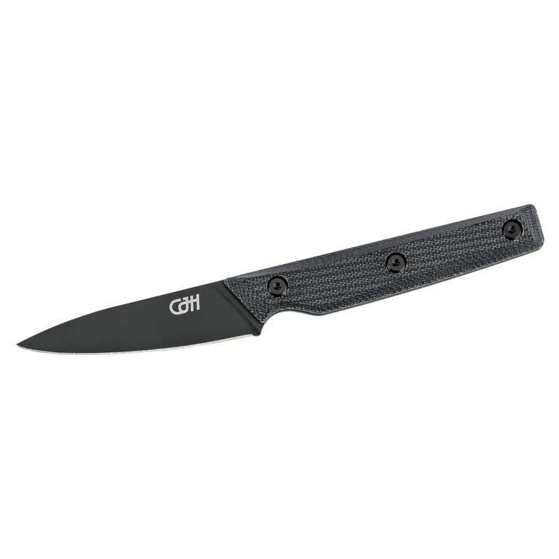 Cjh Sch&auml;lmesser, Vg-10 Stahl, Black Titan, 60&plusmn;2 Hrc, Schwarze Geschenkverp.
