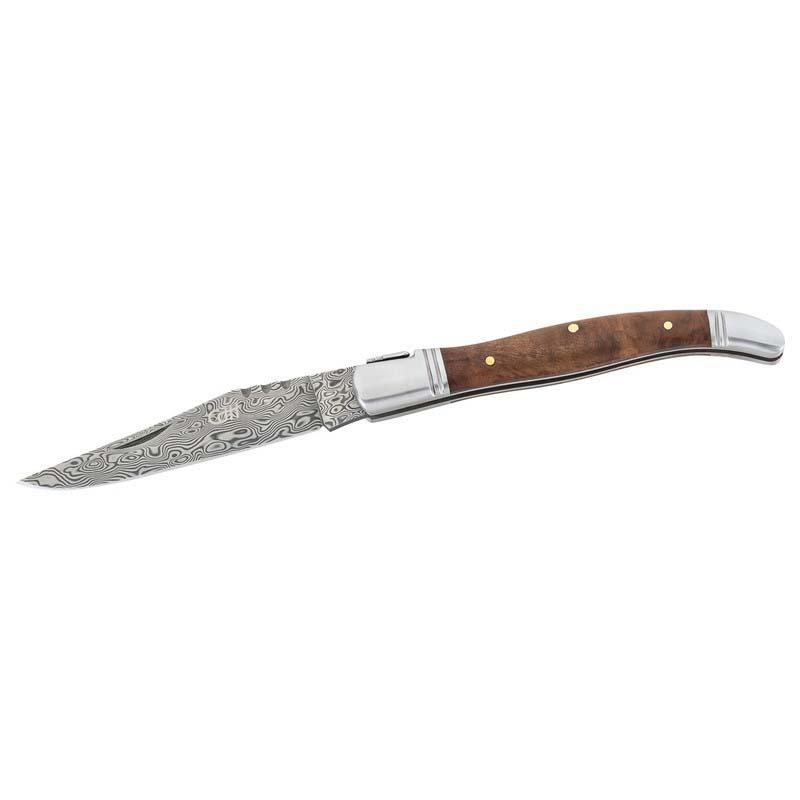 Cjh Taschenmesser, 71-Lagen Damast, Quittenholz Verzierte R&uuml;ckenfeder