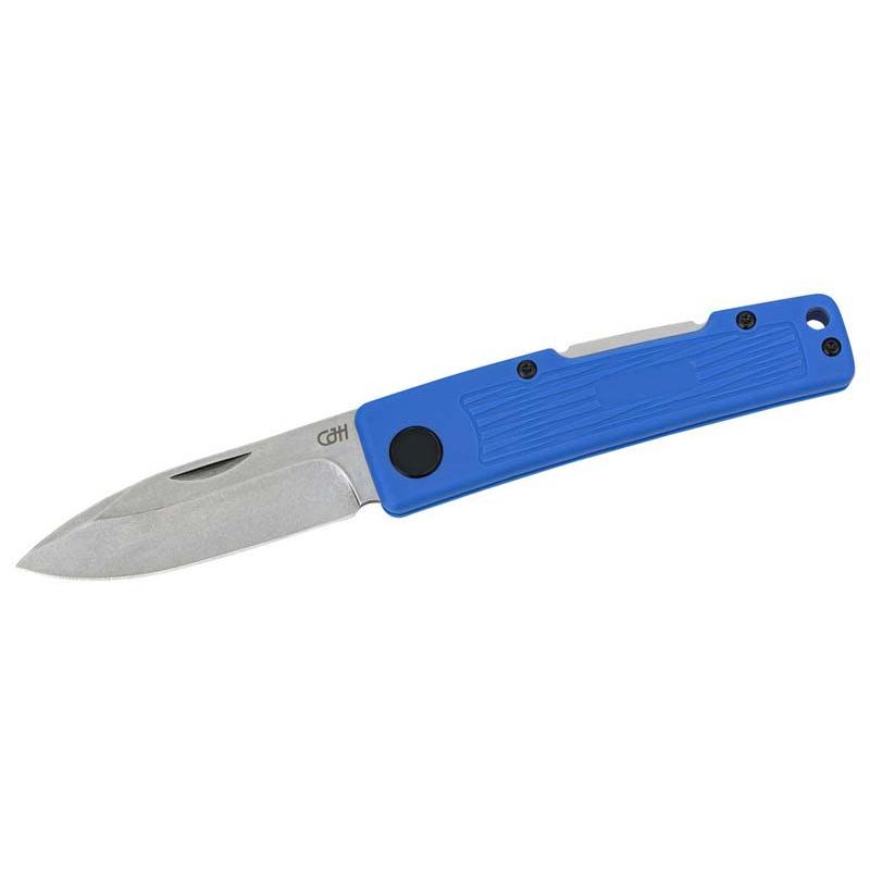 Cjh Taschenmesser, 8Cr13Mov-Stahl, Rostfrei, Bl, Glasf. Nylon-Griff Blau