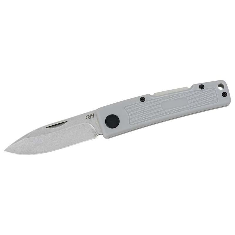 Cjh Taschenmesser, 8Cr13Mov-Stahl, Rostfrei, Bl, Glasf. Nylon-Griff Grau