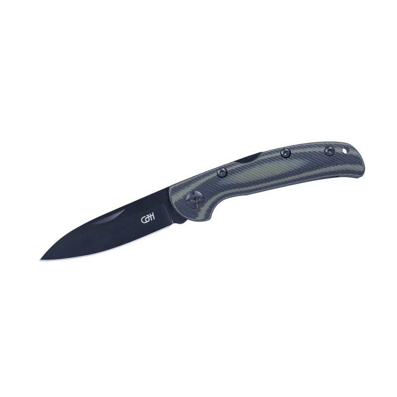 Produktbild Cjh Taschenmesser, Aisi 420 Stahl, Rostfrei, G10-Griff, Schwarz Beschichtet, Back-Lock, Clip