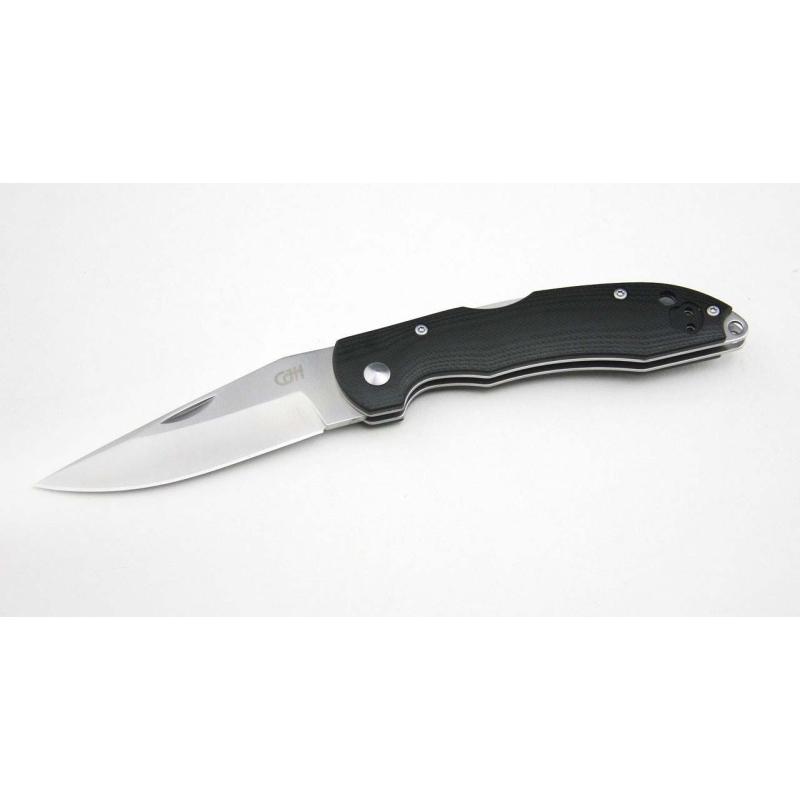 Cjh Taschenmesser, Aisi 420 Stahl, Rostfrei, Back-Lock, G10-Griff, Nagelhau, Clip, Fangriemen&ouml;se