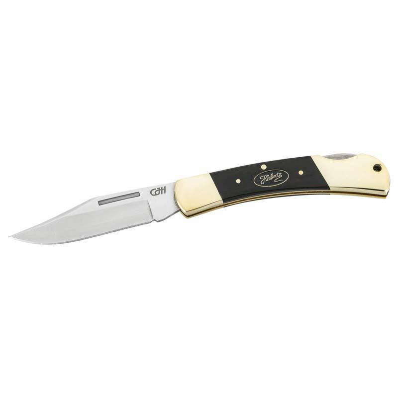 Cjh Taschenmesser, 440C-Stahl, Holz-Griff, Neusilber-Beschl&auml;ge