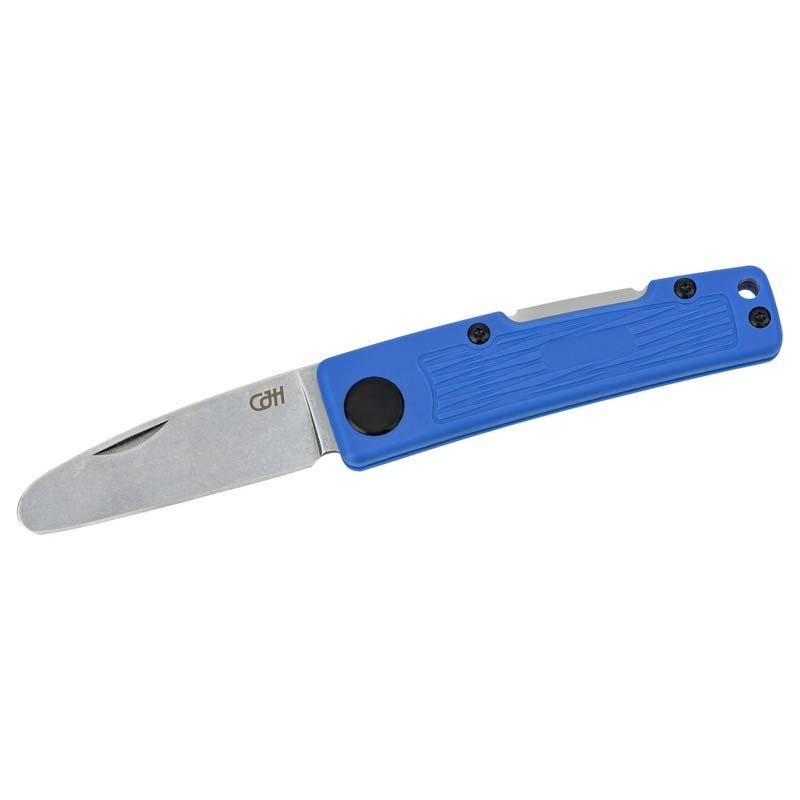 Cjh Taschenmesser Kids, 8Cr13Mov-Stahl, Rostfrei, Abgerundet, Bl, Glasf. Nylon-Griff Blau