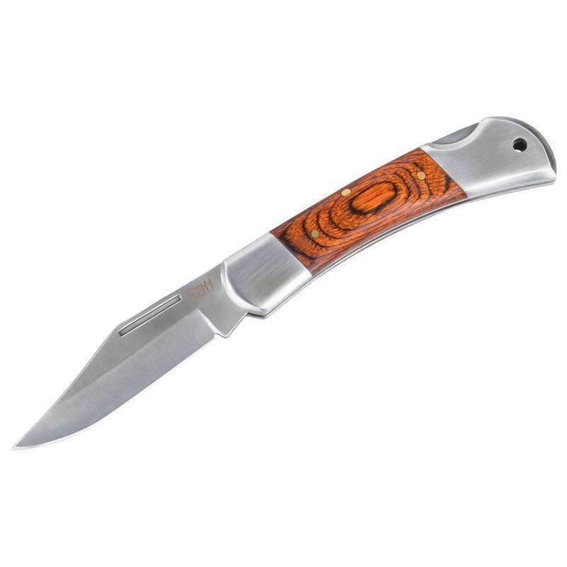 Produktbild Cjh Taschenmesser, Aisi 420 Stahl, Rostfrei, Pakkaholz-Griff, Griffl&auml;nge 9 Cm