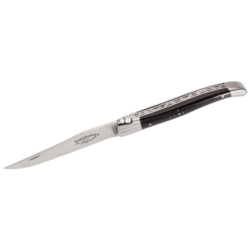 Fontenille Pataud Laguiole Capuchadou Taschenmesser, Stahl, Edelstahl, B&uuml;ffelhorn, Sch&auml;ferkr