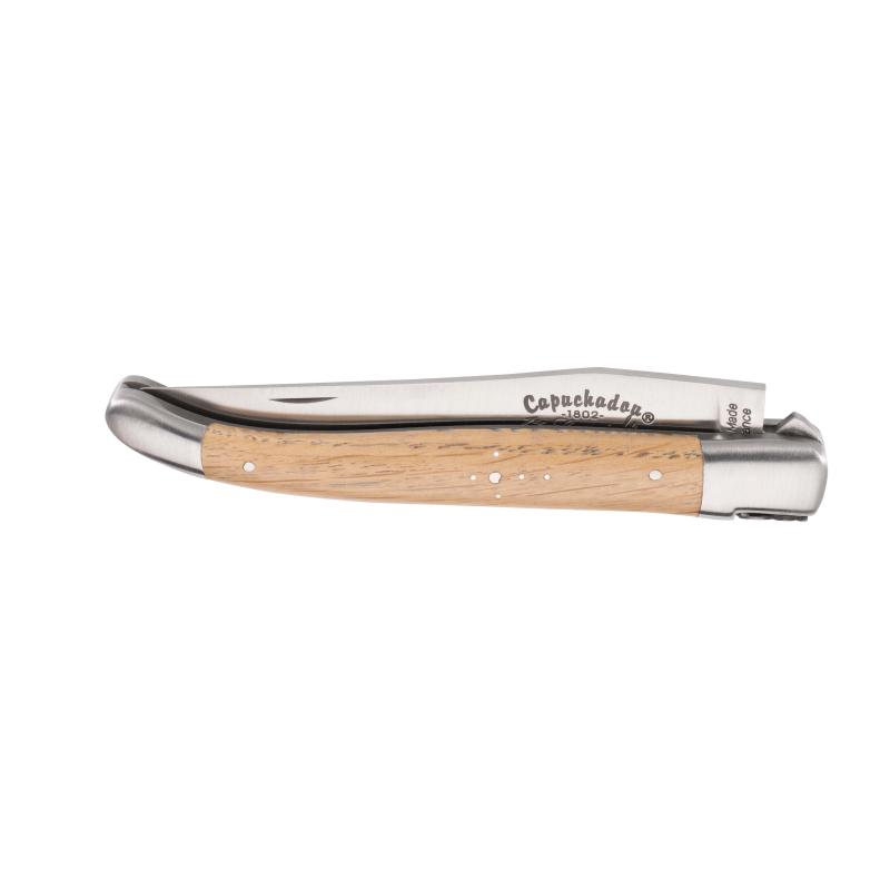 Fontenille Pataud Laguiole Capuchadou Taschenmesser, Stahl, Edelstahl, Eiche, Sch&auml;ferkr