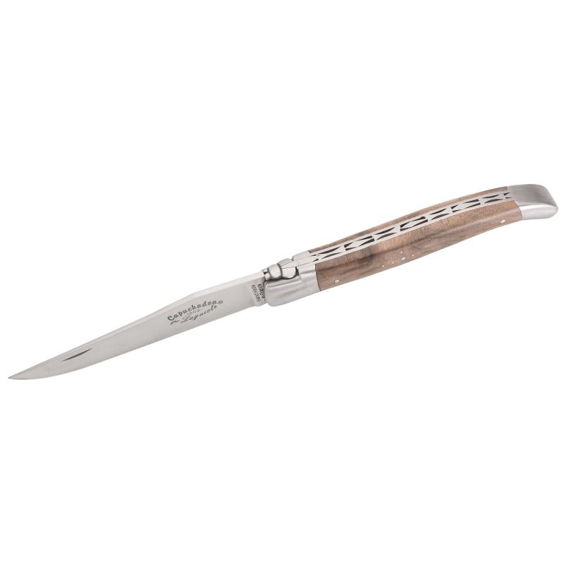 Fontenille Pataud Laguiole Capuchadou Taschenmesser, Stahl, Edelstahl, Walnuss, Sch&auml;ferkr