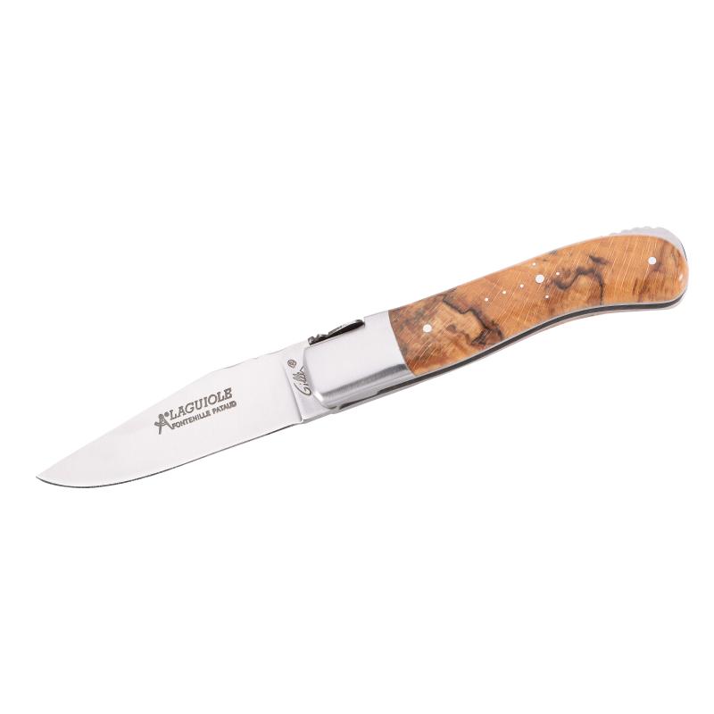 Fontenille Pataud Laguiole Gentleman Taschenmesser, Stahl, Bl, Edelstahl, Birke