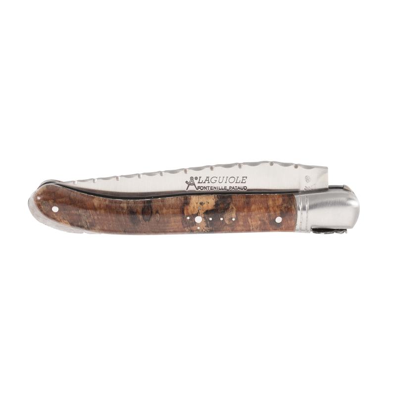Fontenille Pataud Laguiole Nature Taschenmesser, 14C28N-Stahl, Rostfrei, Bl, Edelstahl, Buche, Etui