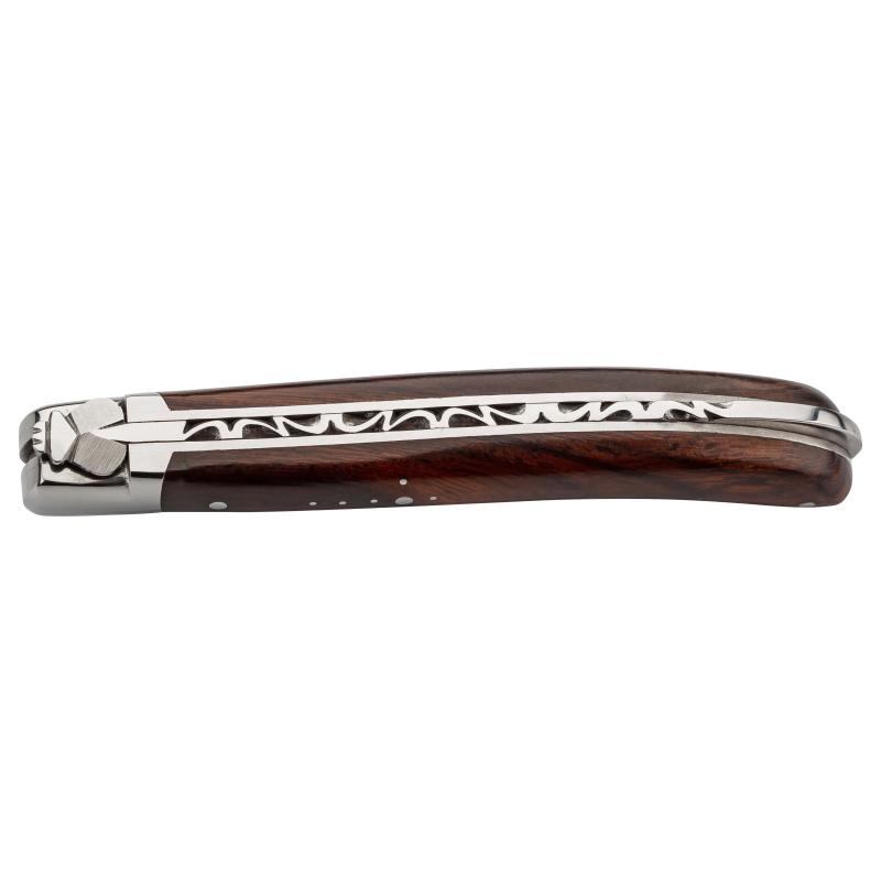 Fontenille Pataud Laguiole Le Pocket Taschenmesser, Stahl, Bl, Edelstahl, Eisenholz, Sch&auml;ferkr