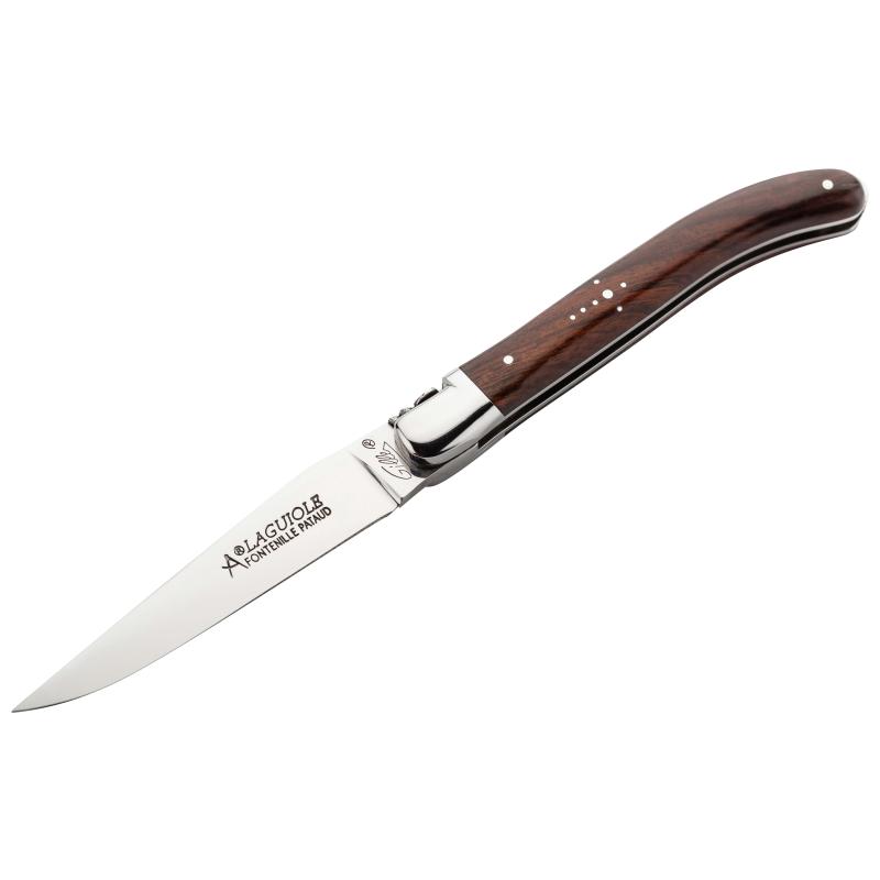 Fontenille Pataud Laguiole Xs Taschenmesser, Stahl, Eisenholz, Bl, Sch&auml;ferkr., Edelstahl