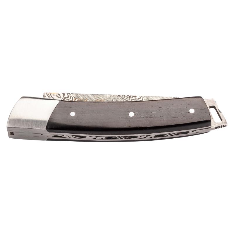 Fontenille Pataud Le Thiers Pocket Taschenmesser, 160-Lagen Td, Bl, Edelstahl, Ebenholz-Griff