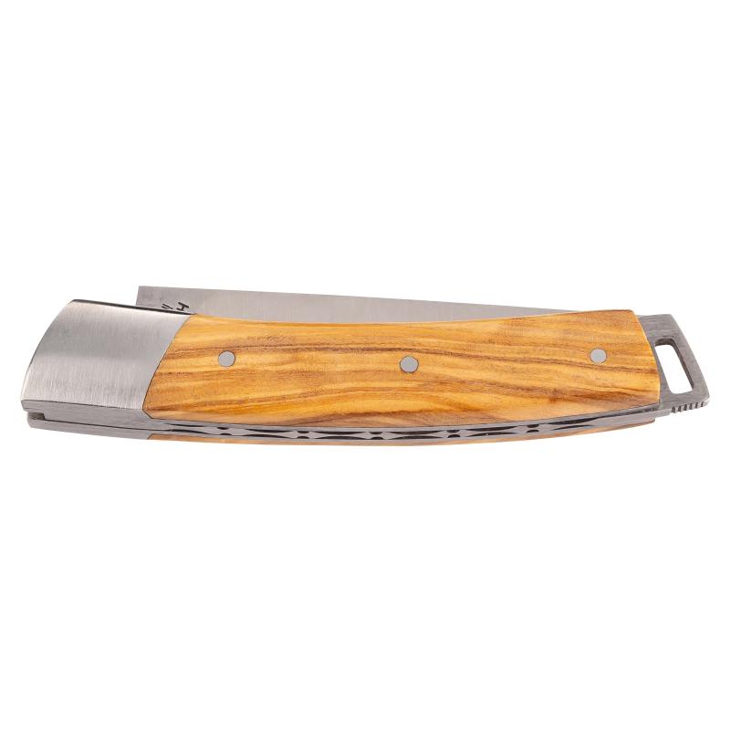 Fontenille Pataud Le Thiers Pocket Taschenmesser, 14C28N-Stahl, Rostfrei, Bl, Edelstahl, Olivenholz
