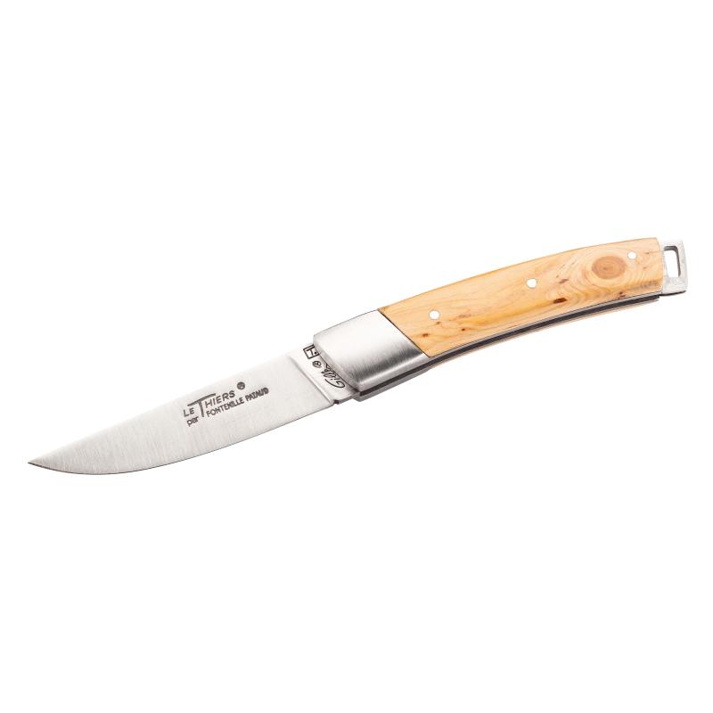 Fontenille Pataud Le Thiers Pocket Taschenmesser, 14C28N-Stahl, Rostfrei, Bl, Edelstahl, Wacholder