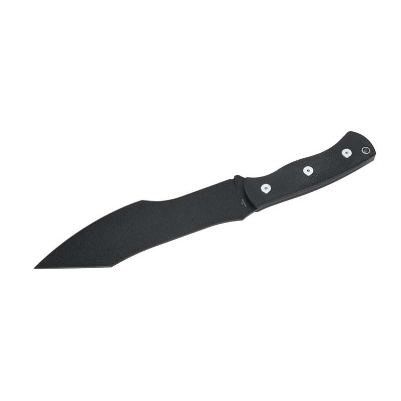 Herbertz Bushcraft- Und Survivalmesser D2 Schwarz Micarta, Lederscheide