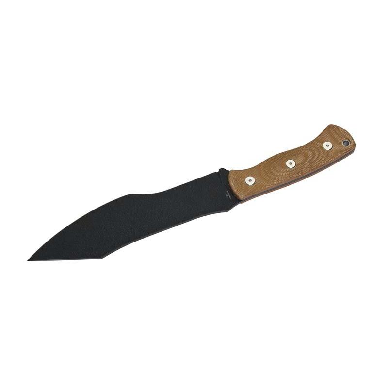 Herbertz Bushcraft- Und Survivalmesser D2 Desert Micarta Lederscheide