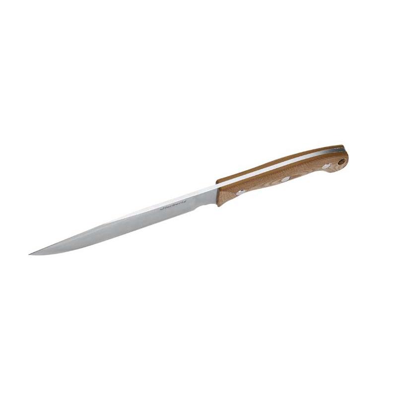 Herbertz Camp- Und Outdoormesser D2, Desert Micarta, Lederscheide