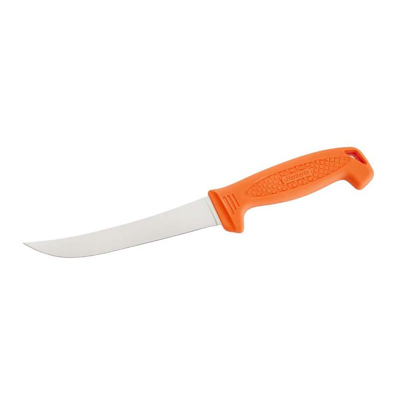 Herbertz Filetiermesser, Klassik, Orange, Medium, Aisi 440 Edelstahl, Steckscheide
