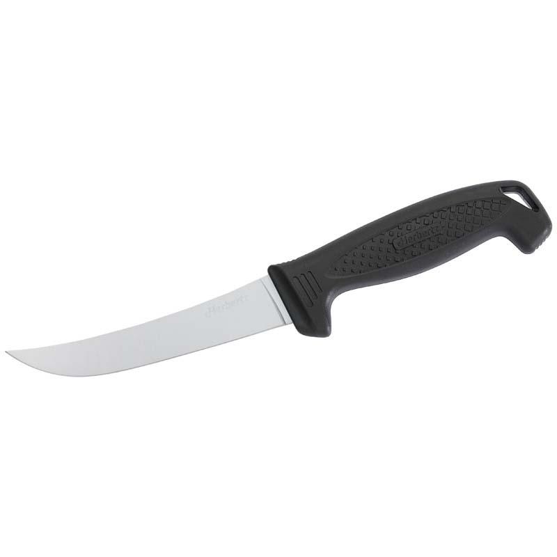 Herbertz Filetiermesser, Klassik, Schwarz, Small, Aisi 440 Edelstahl, Steckscheide