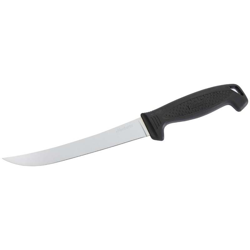 Herbertz Filetiermesser, Klassik, Schwarz, Large, Aisi 440 Edelstahl, Steckscheide
