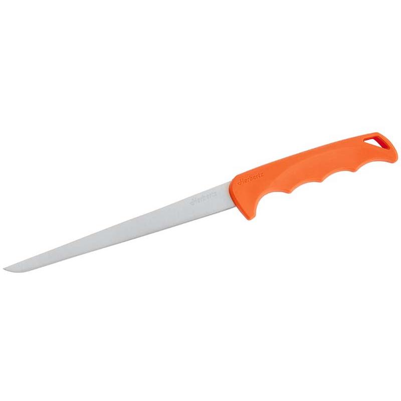 Herbertz Filetiermesser, Smart, Orange, Large, Aisi 420 Edelstahl, Steckscheide