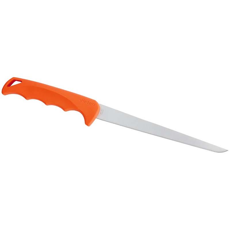 Herbertz Filetiermesser, Smart, Orange, Large, Aisi 420 Edelstahl, Steckscheide