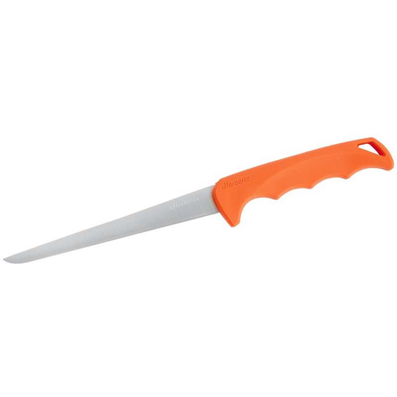 Herbertz Filetiermesser, Smart, Orange, Medium, Aisi 420 Edelstahl, Steckscheide