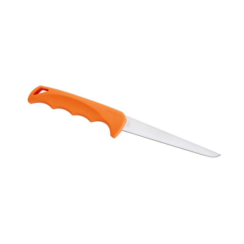 Herbertz Filetiermesser, Smart, Orange, Small, Aisi 420 Edelstahl, Steckscheide