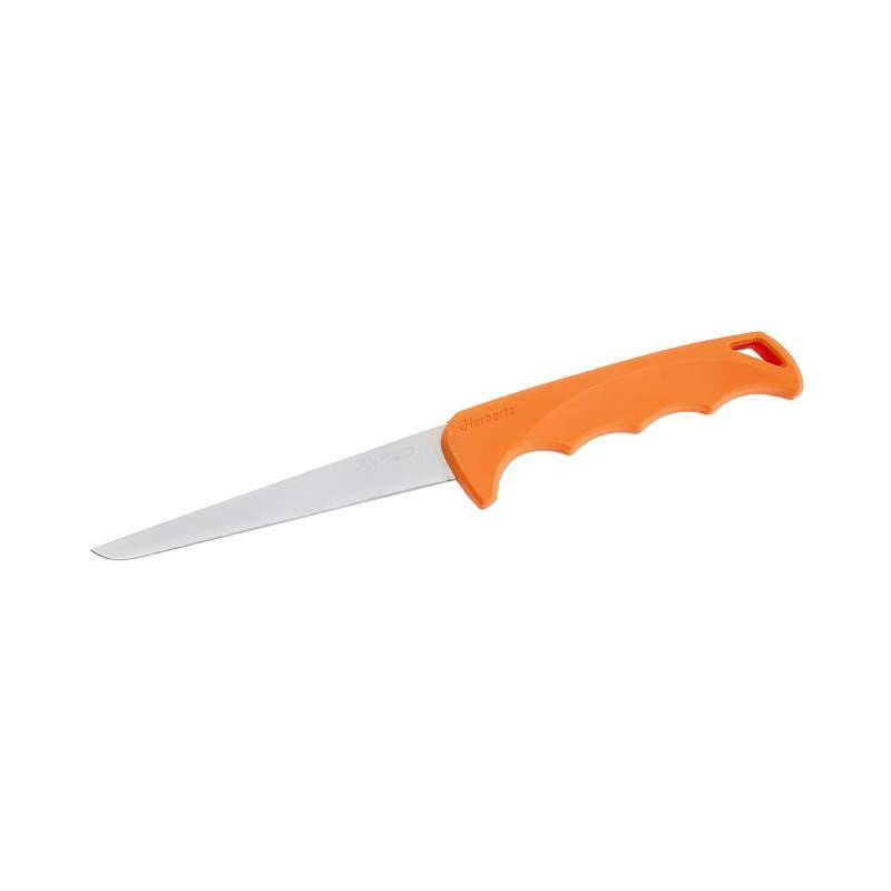 Herbertz Filetiermesser, Smart, Orange, Small, Aisi 420 Edelstahl, Steckscheide