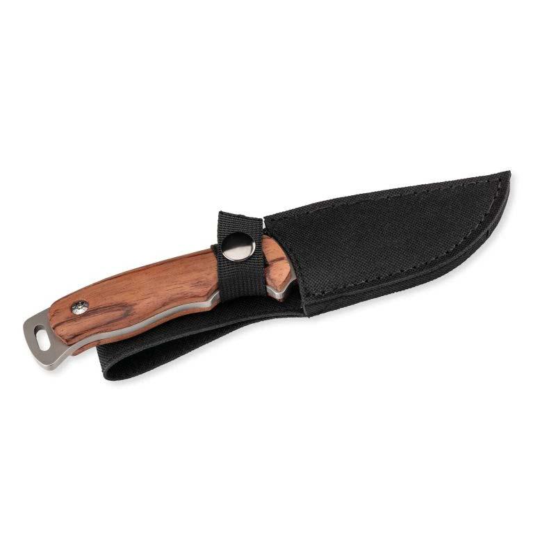 Herbertz G&uuml;rtelmesser, Aisi 420 Stahl, Rostfrei, Olivenholz-Griff