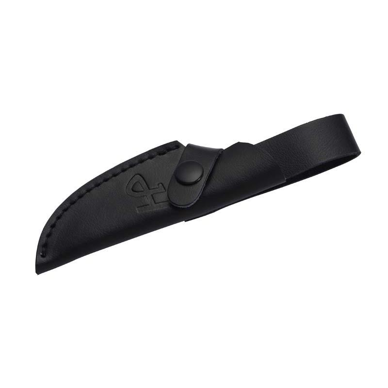 Herbertz G&uuml;rtelmesser D2, Braun Micarta , Rostfrei, Lederscheide