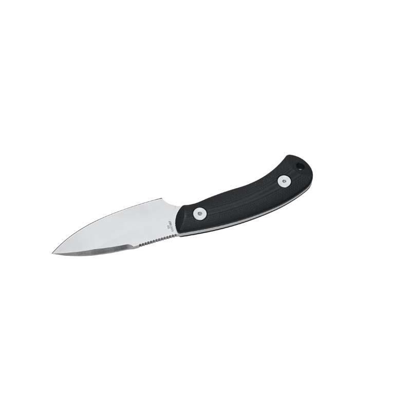 Herbertz G&uuml;rtelmesser, D2 Stahl, Rostfrei, G10 Griffschalen Lederscheide