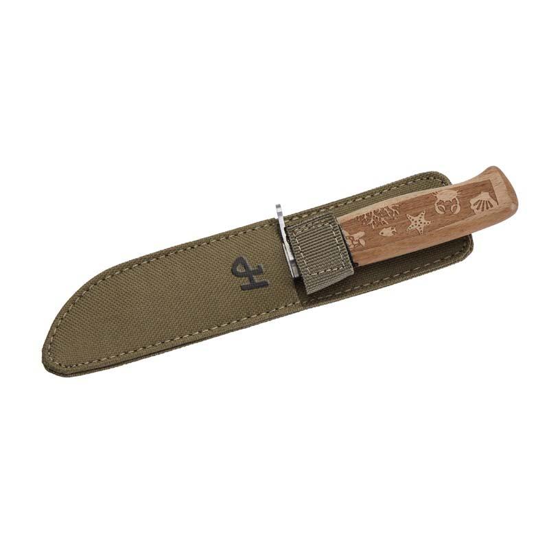 Herbertz Kindermesser, Mit Ozeanmotiv Auf Dem Griff, 3Cr13Mov, Buche, Nylon, Geschenkverp.