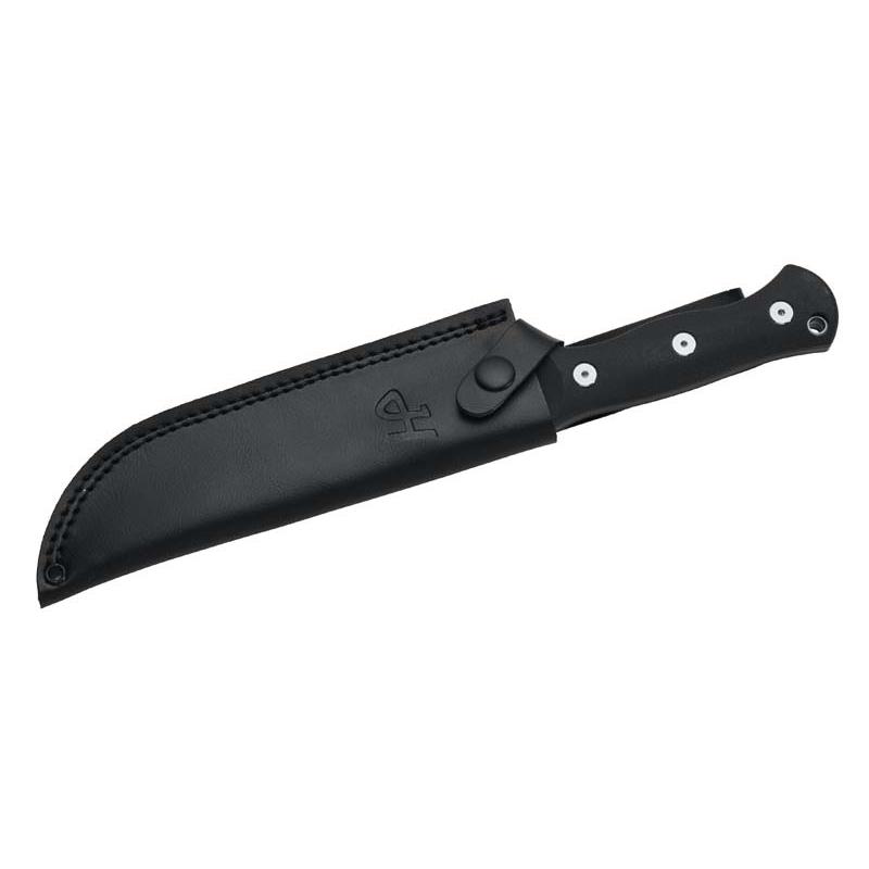 Herbertz Outdoor- Und Survivalmesser D2, Rostfrei, G10 Griffschalen Lederscheide