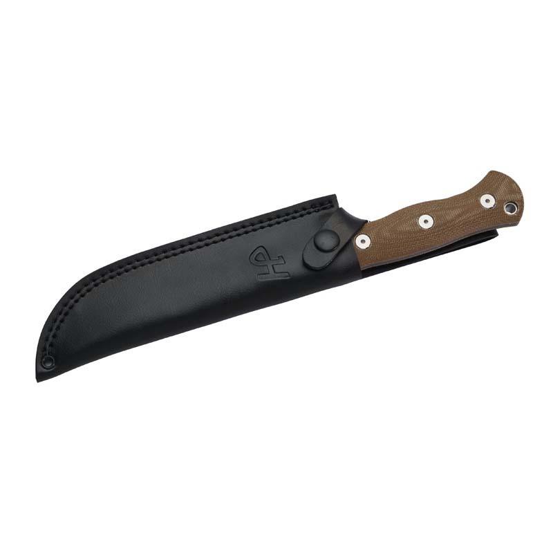 Herbertz Outdoor- Und Survivalmesser D2, Micarta Lederscheide